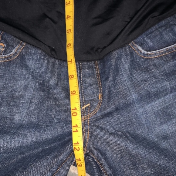 Citizens Of Humanity:Dark Wash Boot cut Maternity Jeans Size 30 X 24 Belly Panel - Picture 7 of 7